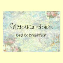 Victorian Pink Roses Business Cards business cards