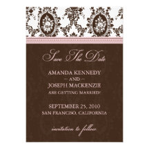 Victorian Romance Save The Date Announcement