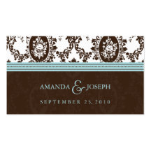 Victorian Romance Wedding Website Business Cards