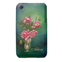 Victorian Roses in a Vase - Cell case iPhone 3 Case
