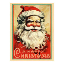 Victorian Santa Christmas Postcards