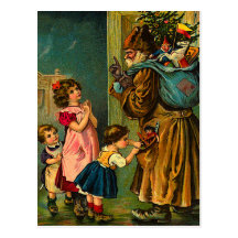 Victorian Santa Claus Christmas Postcards