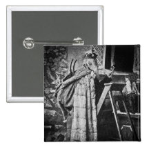 Victorian Santa Vintage Stereoview Pins