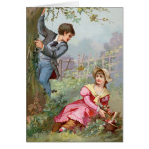 Victorian Valentines Day Card