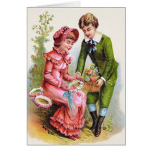 Victorian Valentines Day Card