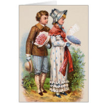 Victorian Valentines Day Card