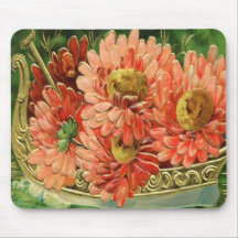 Victorian Vintage Floral Arrangement Mousepad