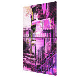 victorians life - mission district San francisco Gallery Wrapped Canvas