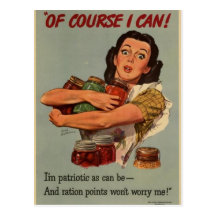 Victory Garden: Of Course I Can Post Card