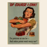 Victory Garden: Of Course I Can postcards