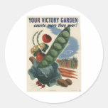 Victory garden poster, World War 2 1945 Sticker