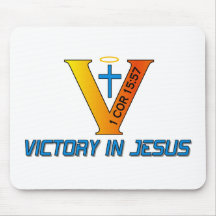 VICTORY IN JESUS MOUSEPAD