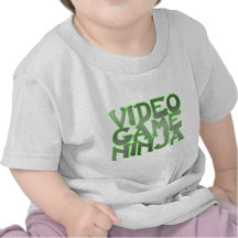 VIDEO GAME NINJA (green) Tee Shirts