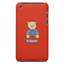 Video Game Player Bear. Barely There iPod Case