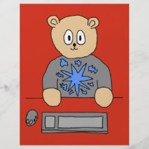 Video Game Player Bear. Flyers