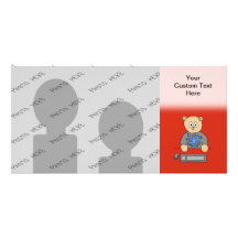 Video Game Player Bear. Photo Card