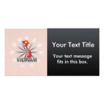 Vietnam Flag Map 2.0 Photo Greeting Card