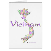 Vietnam Map Card