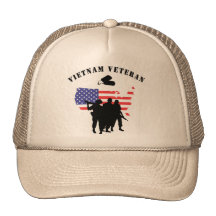 Vietnam Veteran Trucker Hats