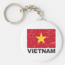 Vietnam Vintage Flag Keychains