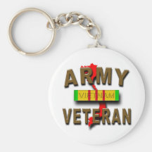 Vietnam War Veteran Service Ribbon, ARMY Key Chains