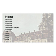 View From The Dresden Neumarkt By Moritz Street Business Cards