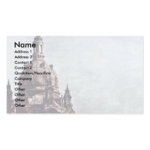 View From The Dresden Neumarkt In Dresden Business Card Template