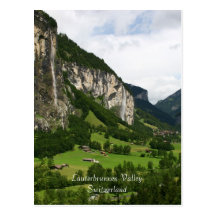 View From Trummelbach Falls, Lauterbrunnen CH Postcards
