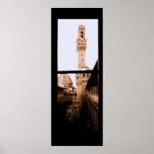 view from uffizi gallery poster