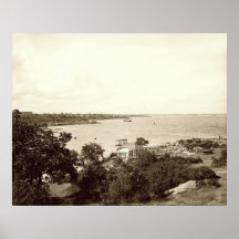 View North From Cape Cottage Casino circa 1900 Poster