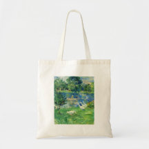 View of Bois de Boulogne by Berthe Morisot Bag