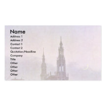 View Of Dresden From The Brühl Terrace Business Card Templates