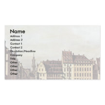 View Of Dresden, The Old Market Square Business Cards