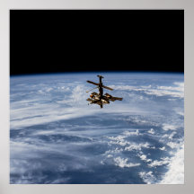 View of Mir Space Station from Shuttle Atlantis Posters