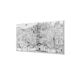 View of Rome, 1493 Canvas Print