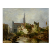 View of the Church of St. Peter, Caen, 1841 postcards