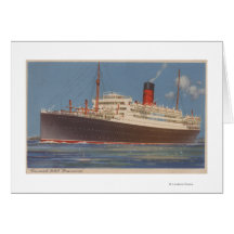 View of the Cunard R.M.L. Franconia Greeting Card