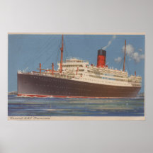 View of the Cunard R.M.L. Franconia Print