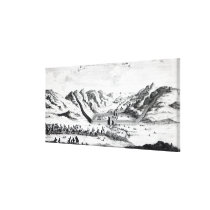 View of the Great Wall on the side canvas prints