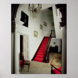View of the hall and staircase print
