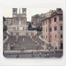 View of the Spanish Steps or Scalinata Mouse Pads