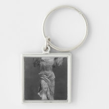 View of the Victory Samothrace in Louvre museum Key Chain