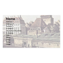 View The Fortifications Of Dresden In Dresden Moat Business Cards