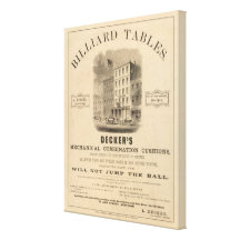 Vignette of retail establishment Advertisement Canvas Print