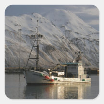 Viking Queen, Crab Boat in Dutch Harbour, AK Sticker