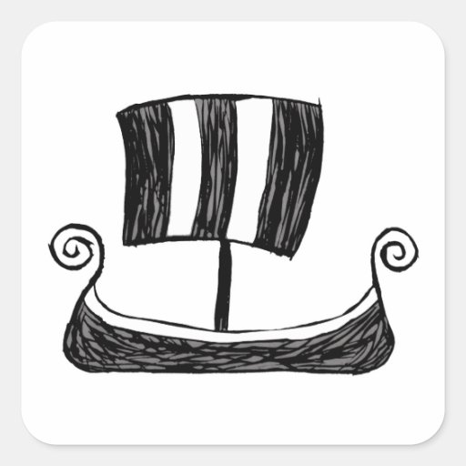 Viking Ship Stickers