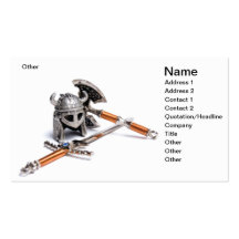 Viking weapon business cards