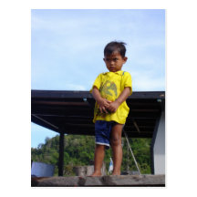 Village Kid Postcard