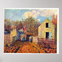 Village of Voisins  by Sisley Print