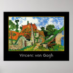 Village Street in Auvers, Vincent van Gogh posters